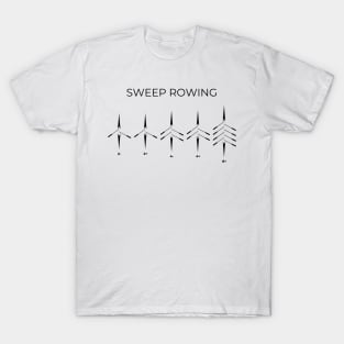 Sweep rowing aesthetic design T-Shirt